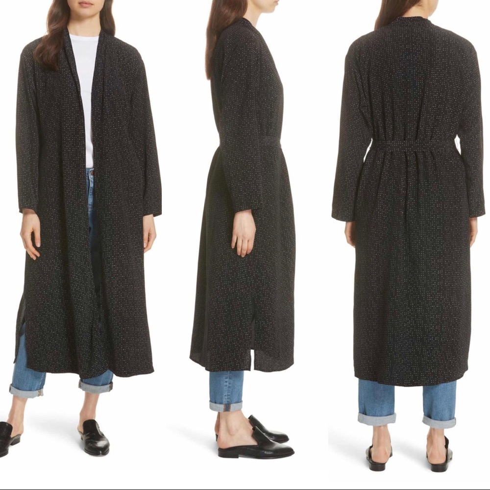 Eileen Fisher Belted Long Kimono Jacket Petite